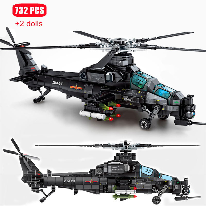 Solar System Orrery - SEMBO 732PCS Military Helicopter Z-10 Model