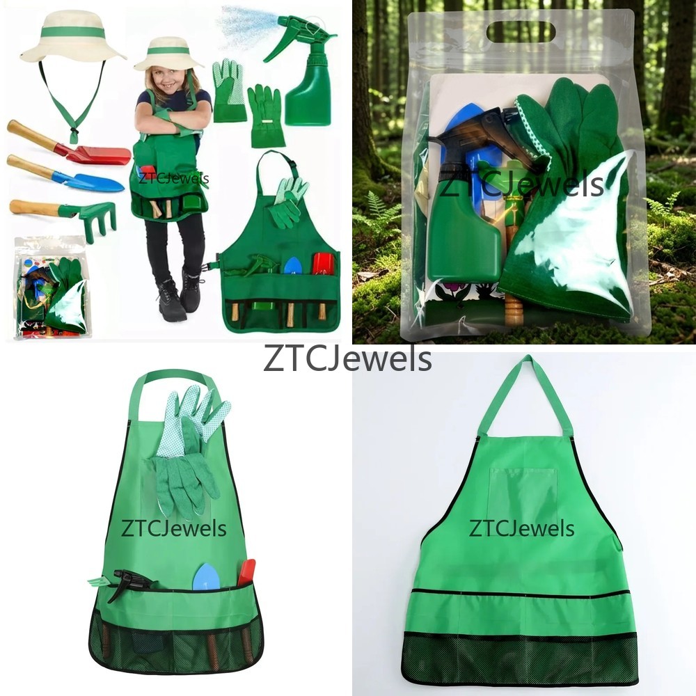 Science Toys - Kids Garden Apron Tool Set with