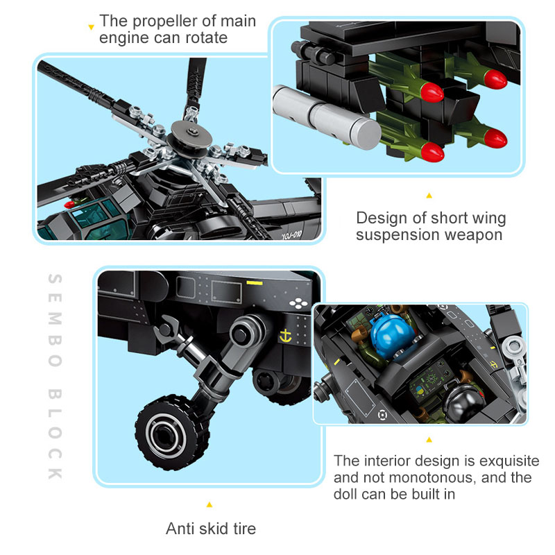 SEMBO 732PCS Military Helicopt - огляд і ціна Solar System Orrery