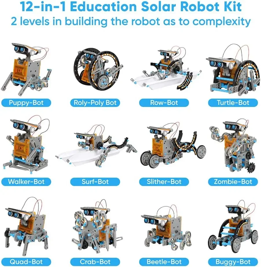 13-in-1 Education Solar Robot  - огляд і ціна Science Project Robot