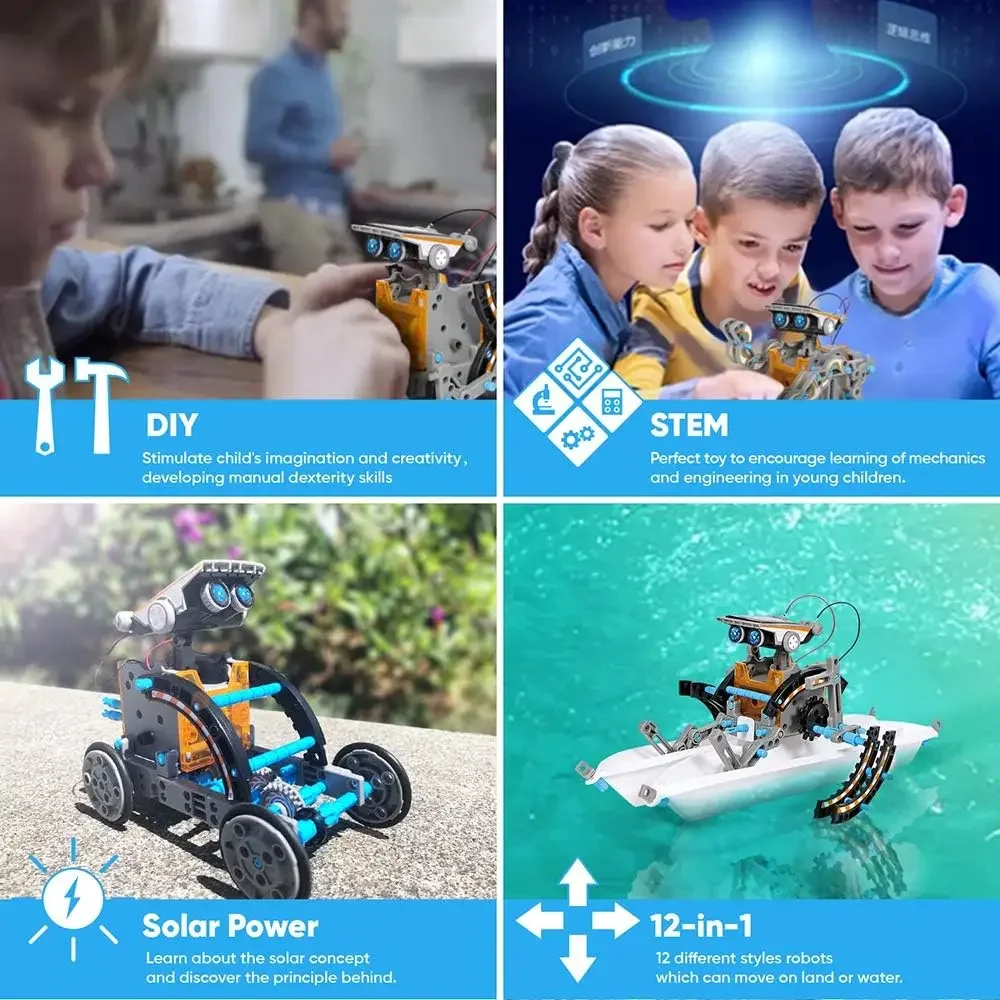 13-in-1 Education Solar Robot  - огляд і ціна Science Project Robot