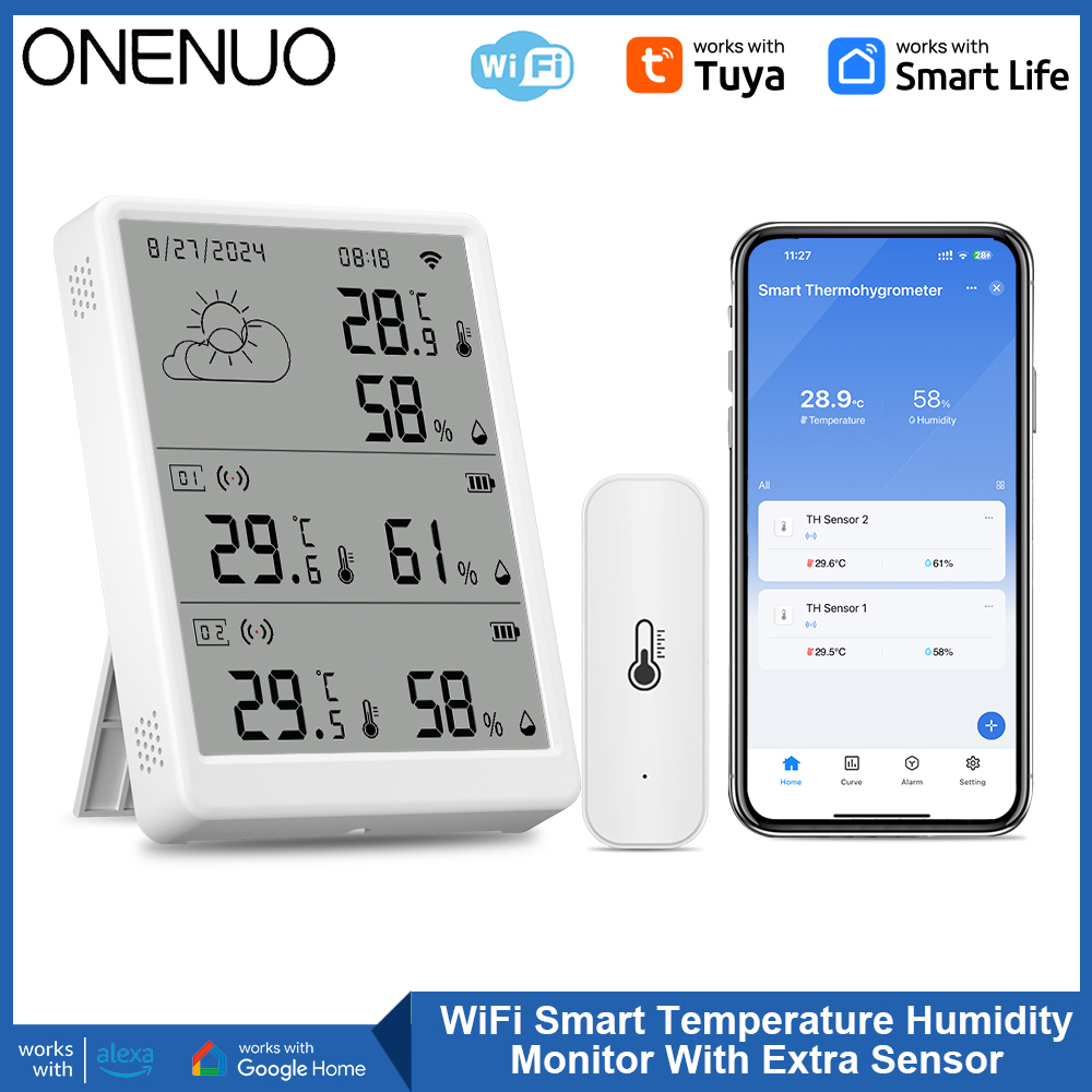 Tuya WiFi Weather Station Temp - огляд і ціна Weather Station Indoor