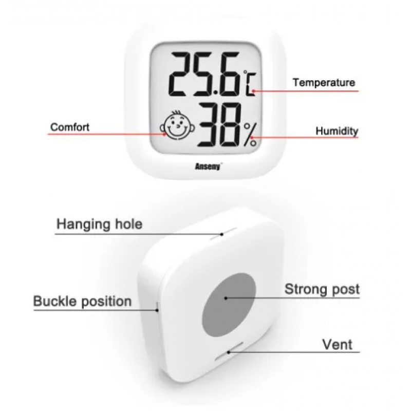 LCD Digital Thermometer Hygrom - огляд і ціна Weather Station Indoor