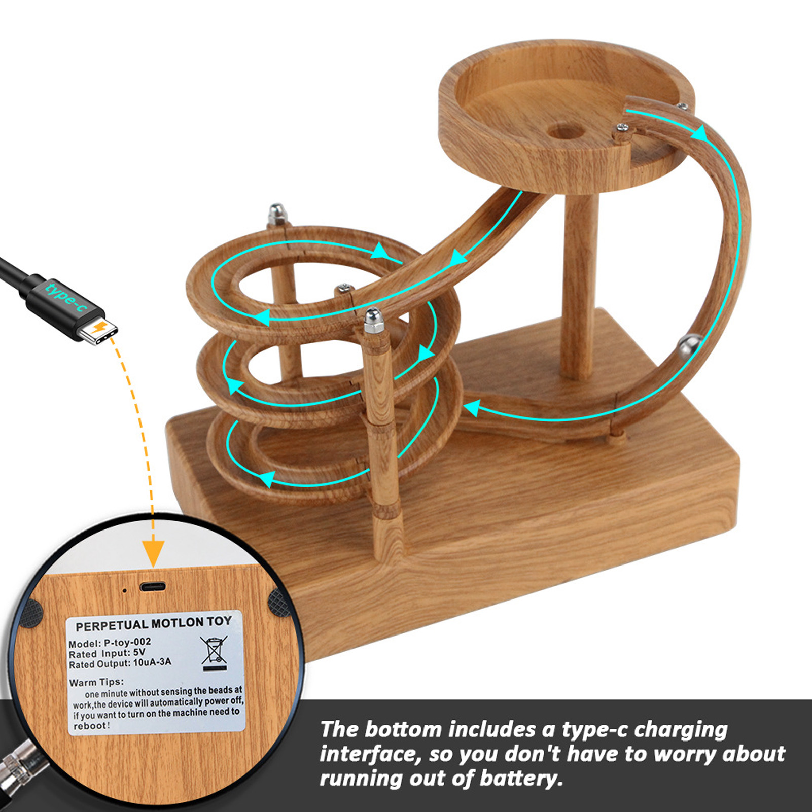 Rolling  Perpetual Motion Mach - огляд і ціна Newton Cradle Large