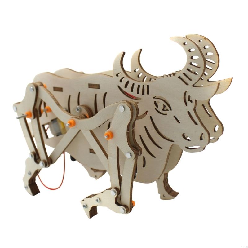 Wooden Mechanical Robot Cattle - огляд і ціна Science Project Robot