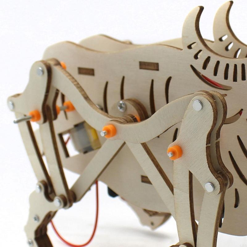 Wooden Mechanical Robot Cattle - огляд і ціна Science Project Robot