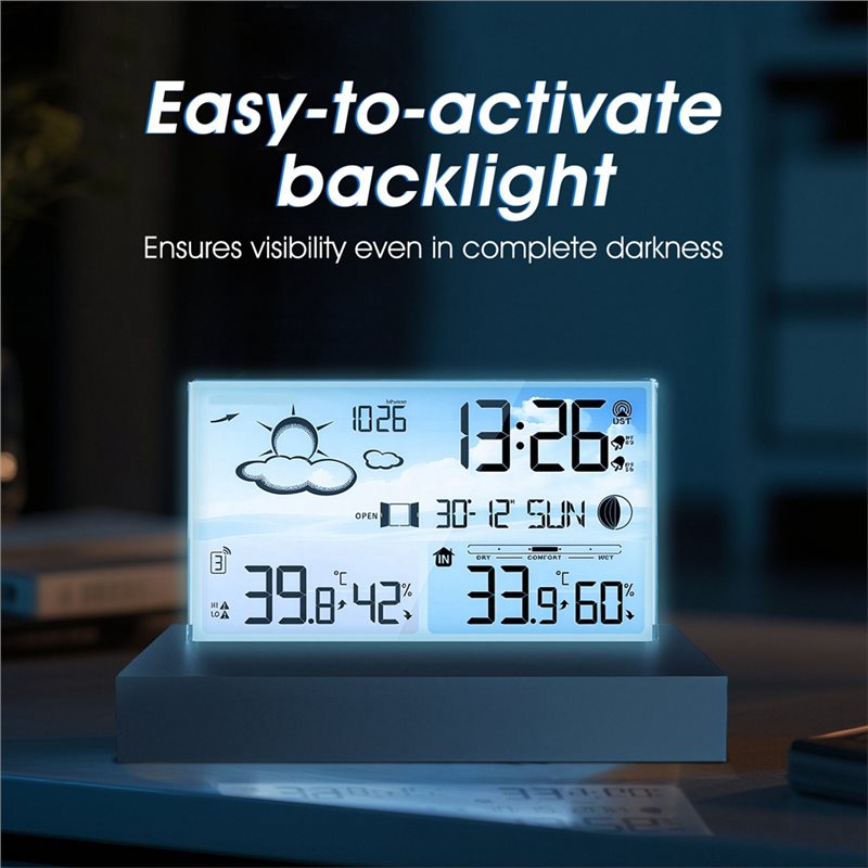 NEW HOT In Stock-Digital Weath - огляд і ціна Weather Station Indoor