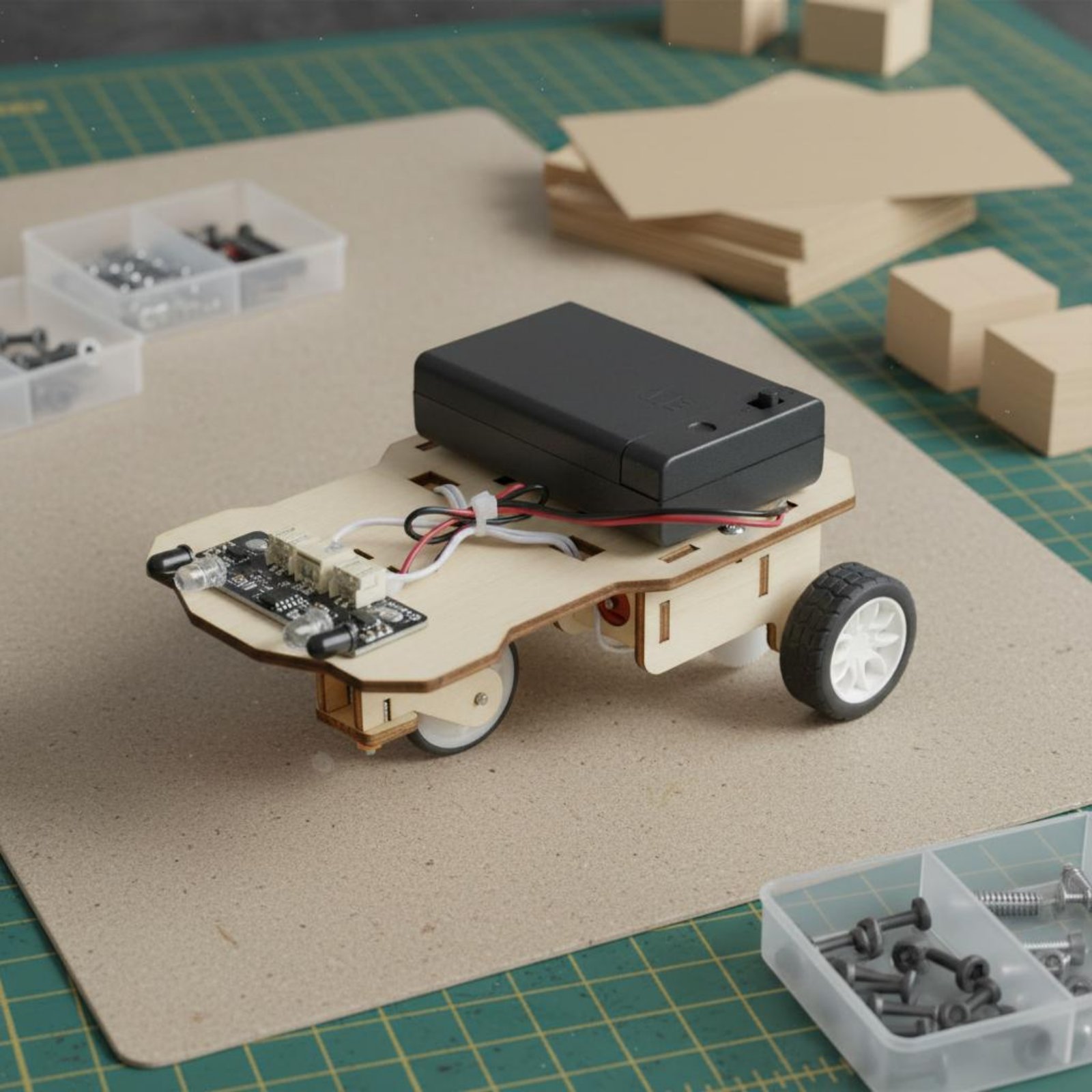 Wooden Intelligent Vehicle Kit - огляд і ціна Science Kit